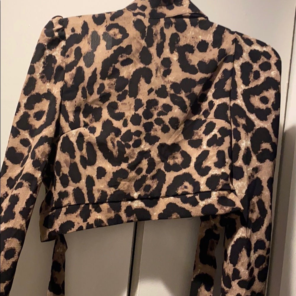 Never Worn Cheetah Open Back Top
